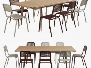 scavolini diesel open workshop table moroso nizza chair 3D Model