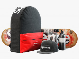 supreme decorative set black 3D Model