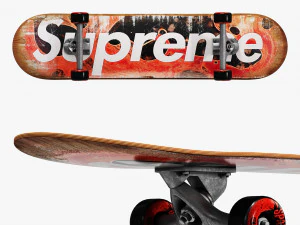 supreme decorative set black 3D Model