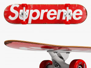 supreme decorative set red 3D Model