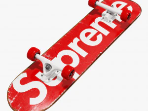 supreme decorative set red 3D Model