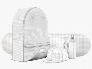 supreme decorative set red 3D Модель