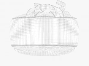 supreme decorative set red 3D Model