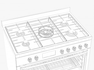 westinghouse wfe914sb Model 3D