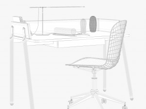 zegen ash desk set 3D Model
