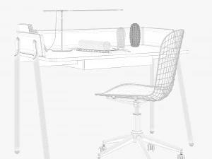 zegen ash desk set 3D Model