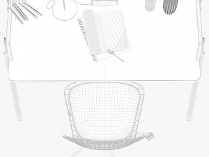 zegen ash desk set 3D Model