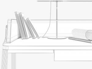 zegen ash desk set 3D Model