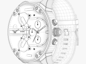 diesel mr daddy dz 7311 3D Model