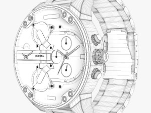 diesel mr daddy dz 7315 3D Model