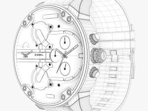 diesel mr daddy dz 7332 3D Model