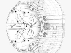 diesel mr daddy dz 7394 3D Model