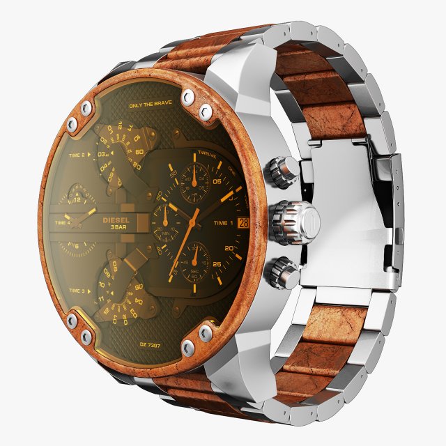 diesel mr daddy dz 7397 3D Model in Jewellery 3DExport
