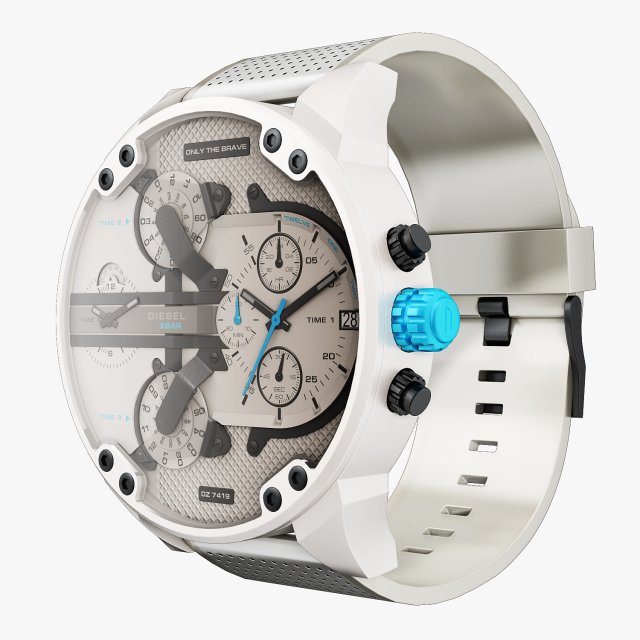 diesel mr daddy dz 7419 3D Model in Jewellery 3DExport