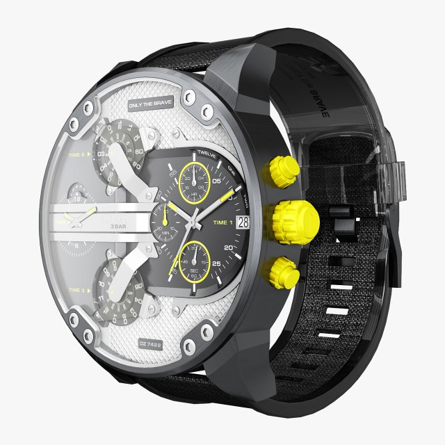 diesel mr daddy dz 7422 3D Model in Jewellery 3DExport