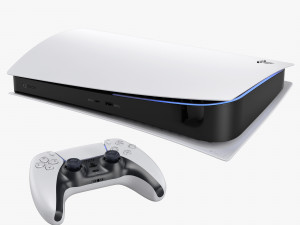 Sony playstation 5 digital edition 3D 模型