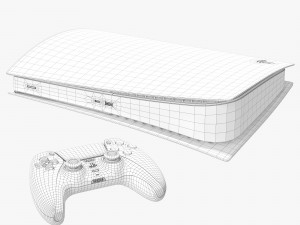 Sony playstation 5 digital edition 3D 模型