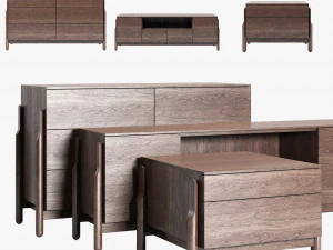 Zegen 애쉬 서랍장 세트 3D 모델