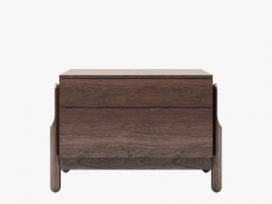 Zegen ash chest of drawers set 3D Model