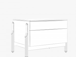 Zegen ash chest of drawers set 3D Model