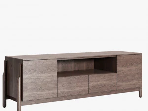 Zegen ash chest of drawers set 3D Model