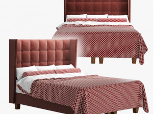 dizi greta queen bed 3D Model