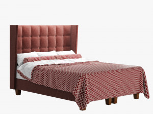 dizi greta queen bed 3D Model