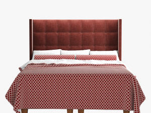 dizi greta queen bed 3D Model