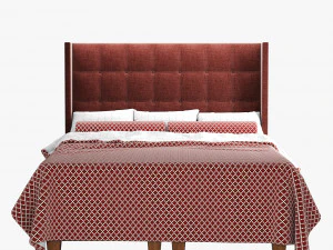 dizi greta queen bed 3D Model