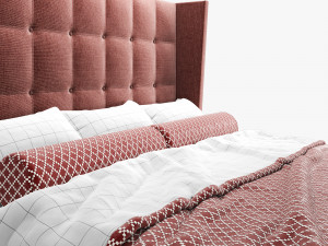 dizi greta queen bed 3D Model