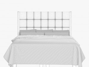 dizi greta queen bed 3D Model