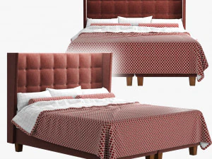 Дизи Грета, большая двуспальная кровать 3D Модель