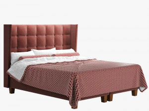 dizi greta king bed 3D Model