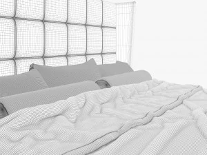 dizi greta king bed 3D Model