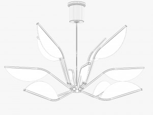 tech lighting belterra 38 chandelier Modèle 3D