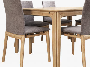 skovby set 26-table 63-chair 3D 模型
