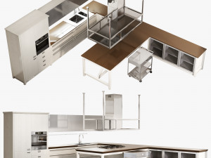 Scavolini diesel social kitchen type 003 3D Model