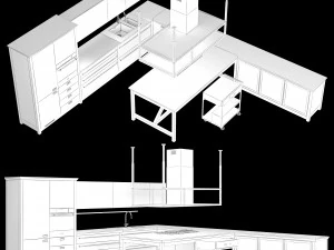 Scavolini diesel social kitchen type 003 3D Model