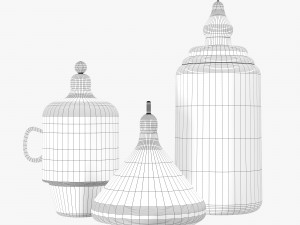roche bobois pescadous vase 3D Модель