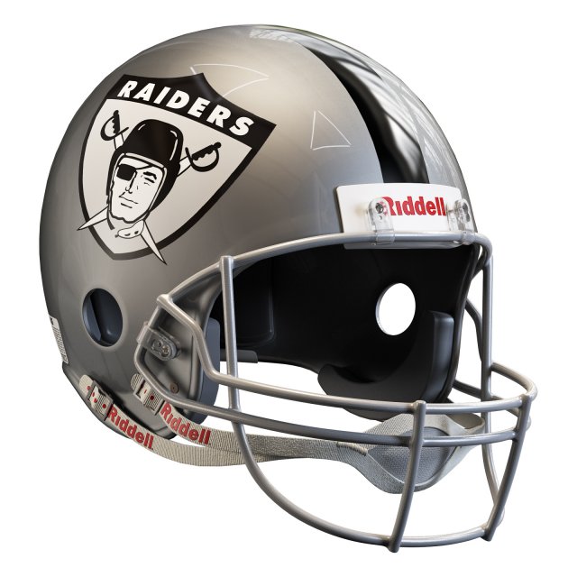 Riddell vsr 4 helmet 3D Model .c4d .max .obj .3ds .fbx .stl .blend 