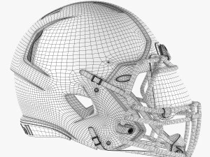 Riddell speed helmet 3D Model
