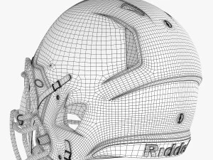 Riddell speed helmet 3D Model