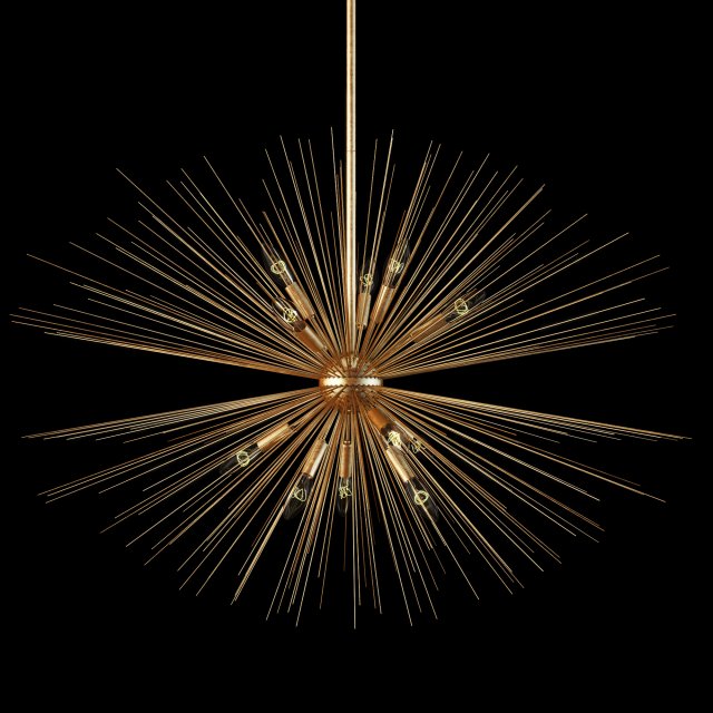 pottery barn explosion chandelier Modello 3D .c4d .max .obj .3ds .fbx .stl .blend 