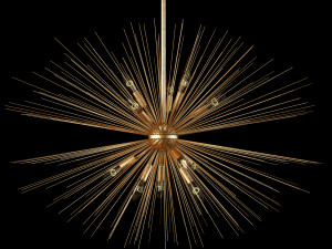 pottery barn explosion chandelier 3D Model