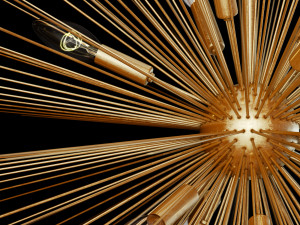 pottery barn explosion chandelier Modello 3D