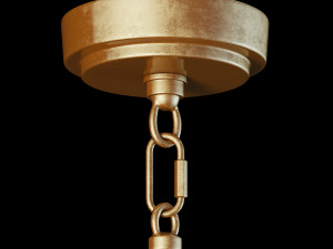 pottery barn explosion chandelier Modello 3D