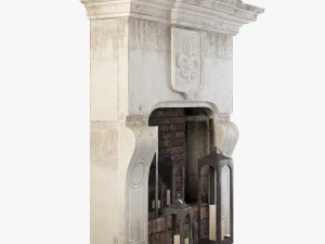 fireplace set 3 3D Model