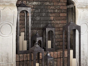 fireplace set 3 3D Model