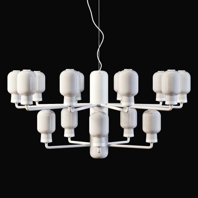 normann copenhagen amp chandelier small-eu version 3D Model .c4d .max .obj .3ds .fbx .stl .blend 