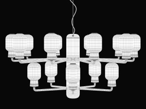 normann copenhagen amp chandelier small-eu version 3D Model